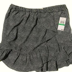 New  With Tags Petite Large Michael Kors Mini Ruffled Mini Skirt